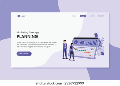 Planning Marketing Landing Page illustration