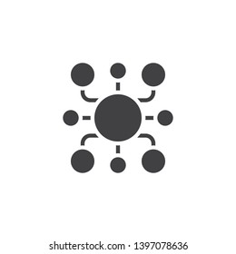 Planning, marketing vector icon. filled flat sign for mobile concept and web design. Management glyph icon. Symbol, logo illustration. Pixel perfect vector graphics