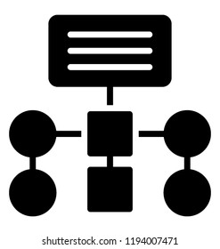 Planning network in an icon showing planning network for marketing 