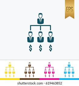 Planning Person Symbol Icon Vector Design