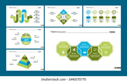 Planning process and percentage charts. Business and accounting concept. Infographic design set can be used for workflow layout, diagram, annual report, presentation, web design.