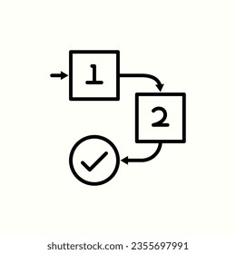 planning, project, workflow black icon , isolated icon in light background, perfect for website, blog, logo, graphic design, social media, UI, mobile app