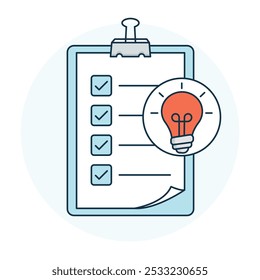 Planning and Requirement Gathering Icon for Effective Project Initiation icon with editable stroke.