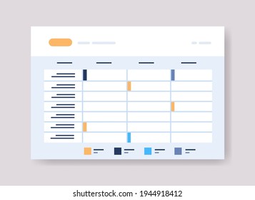 planning schedule online planner organizer calendar with tasks information board organization time management