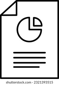 planning setting document line icon for download