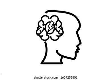 Planning, strategy, brain icon. Universal set of creative thinking for website design and development, app development       