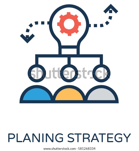 Planning Strategy Vector Icon Stock Vector (Royalty Free) 581268334