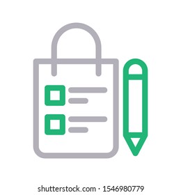 planning vector colour line icon
