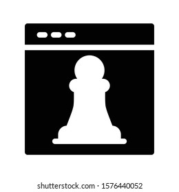planning vector glyph flat icon 