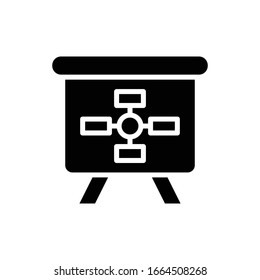 Planning Vector Glyph illustration. Design Development icon.