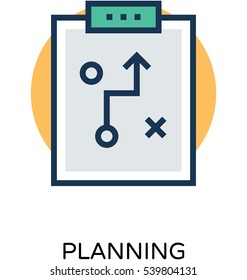 Planning Vector Icon 