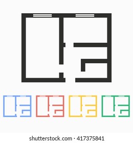 Planning  vector icon. Illustration isolated on white  background for graphic and web design.