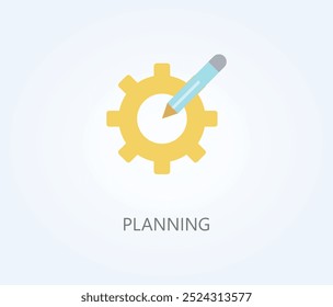 Planning Vector, Icon Or Logo Sign Symbol Illustration