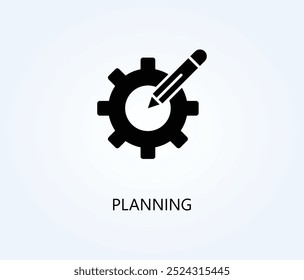 Vector De Planificación, Icono O Logo Ilustración De Símbolo De Signo