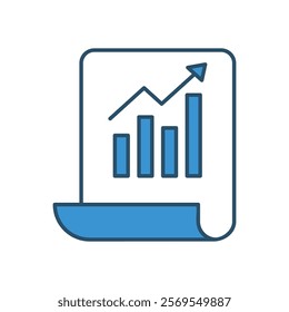 Planning vector icon stock graphic