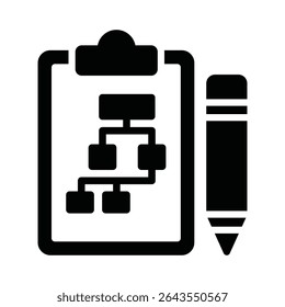 Icono de Vector de planificación que puede modificarse o editarse fácilmente

