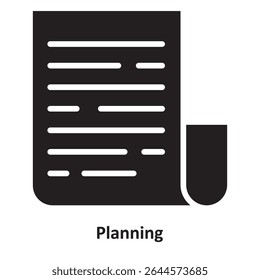  Icono de Vector de planificación que puede modificarse o editarse fácilmente
