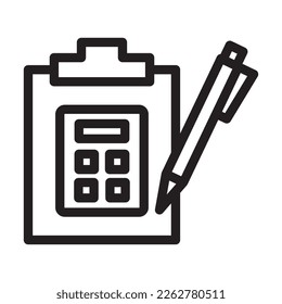 Planning Vector Line Icon Design