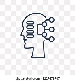 Planning vector outline icon isolated on transparent background, high quality linear Planning transparency concept can be used web and mobile