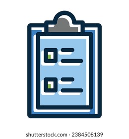 Planning Vector Thick Line Filled Dark Colors Icons For Personal And Commercial Use.
