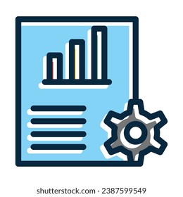 Planning Vector Thick Line Filled Dark Colors Icons For Personal And Commercial Use.

