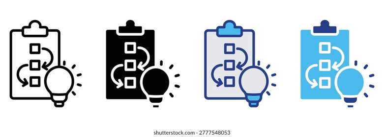 planning web icon multiple style collection
