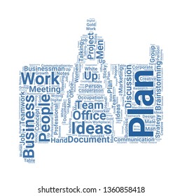 planning word cloud. tag cloud about planning.