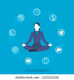 Planning work time. Distribution of duties. An orderly business process. Vector concept illustration.