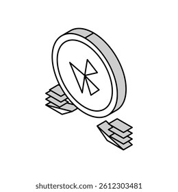 planning work time isometric icon vector. planning work time sign. isolated symbol illustration