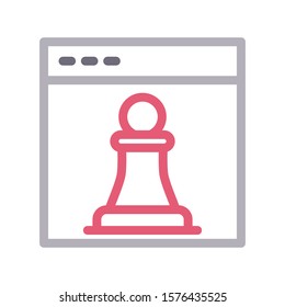 plannnig vector color line  icon 