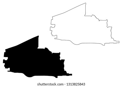 Plano City (United States cities, United States of America, usa city) map vector illustration, scribble sketch City of Plano map