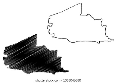 Plano City (United States cities, United States of America, usa city) map vector illustration, scribble sketch City of Plano map