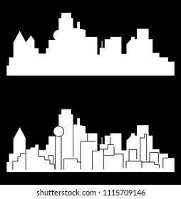 Plano, Texas ( city silhouette )