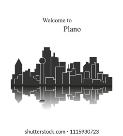 Plano, Texas ( city silhouette )