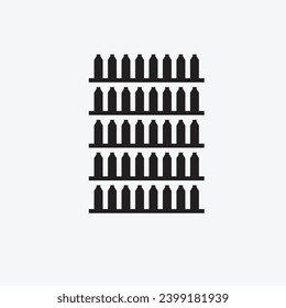 Planogram vector and icon for multiple purposes in retail industry