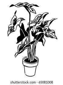 Plant 5 - Retro Clipart Illustration