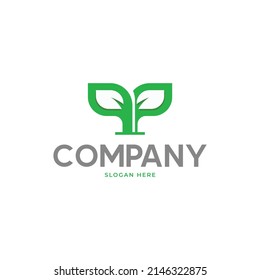 plant abstract tree and leaf logo template