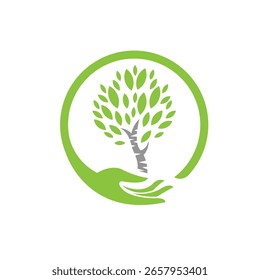 plant artificial vector abstract modern logo