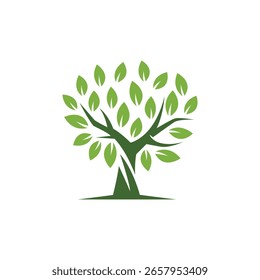 Planta de Vector artificial abstracto moderno logotipo