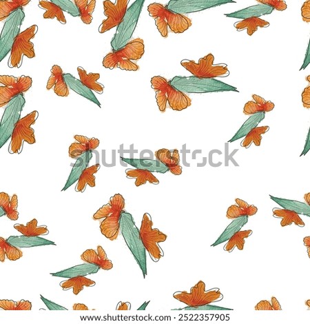 Plant background. Composition of dried herbs and flowers isolated on white. Perfect for creating botanical postcard, wedding invitation, interior design. Pressed floristry, oshibana.
