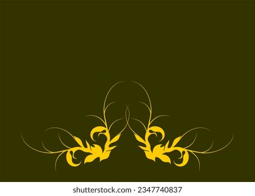 Plant background motif art pattern