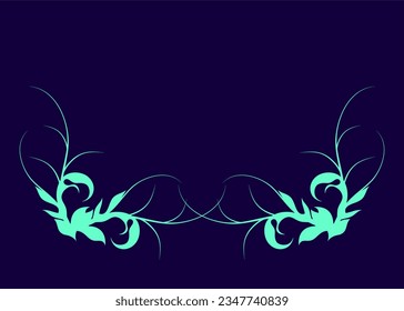 Plant background motif art pattern