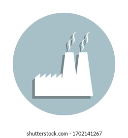 Plant badge icon. Simple glyph, flat vector of energy icons for ui and ux, website or mobile application