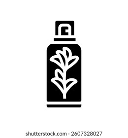 plant based cosmetic sustainable beauty glyph icon vector. plant based cosmetic sustainable beauty sign. isolated symbol illustration
