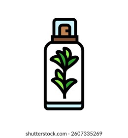 plant based cosmetic sustainable beauty color icon vector. plant based cosmetic sustainable beauty sign. isolated symbol illustration