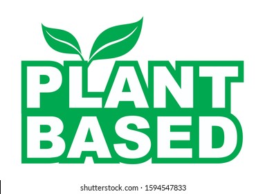 Plant Based Diet Icon On White Background, Vector Illustration