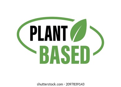 Plant based Icon on a white background.