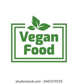 Plant based label. with leaf icon. Vector illustration isolated on white background