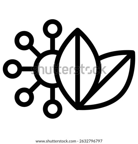 plant based protein icon Black and white outline vector
