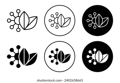 plant based protein icon. natural organic plant base protein for muscle gain or weight loss diet symbol set. loosely eco friendly superfood with nutrition source vector sign. vegan or vegetarian food 